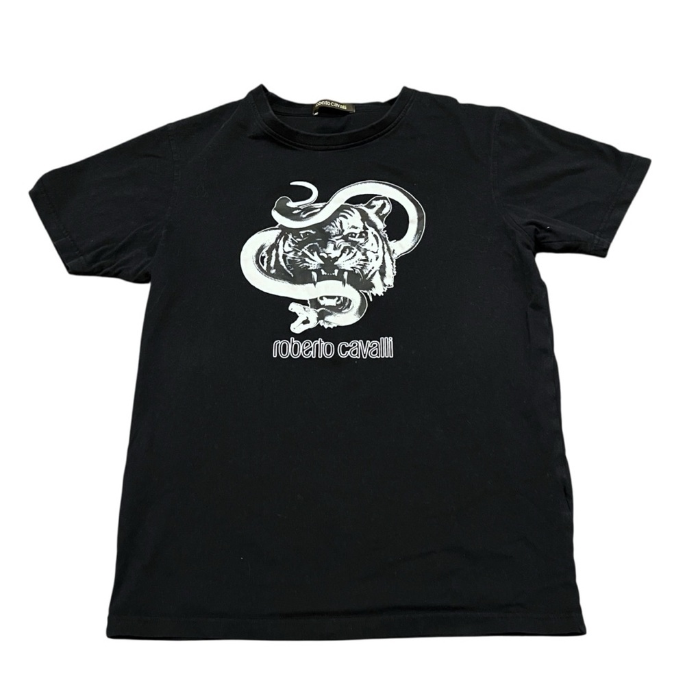 Roberto Cavalli Tiger Snake Graphic Shirt